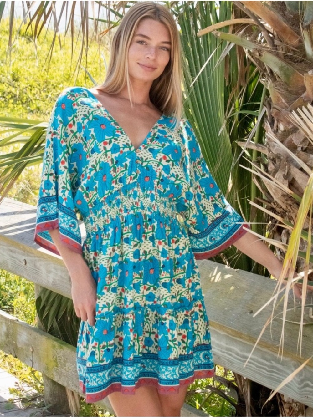 Natural Life Turquoise mini Dress M